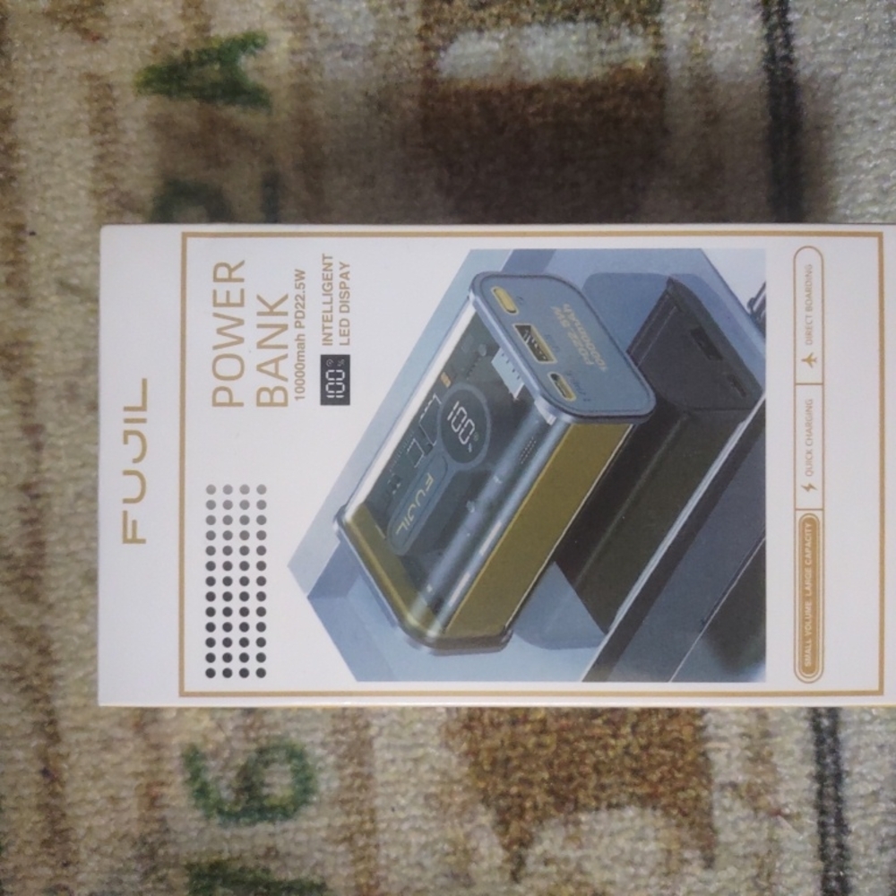 Gold and Black Power Bank